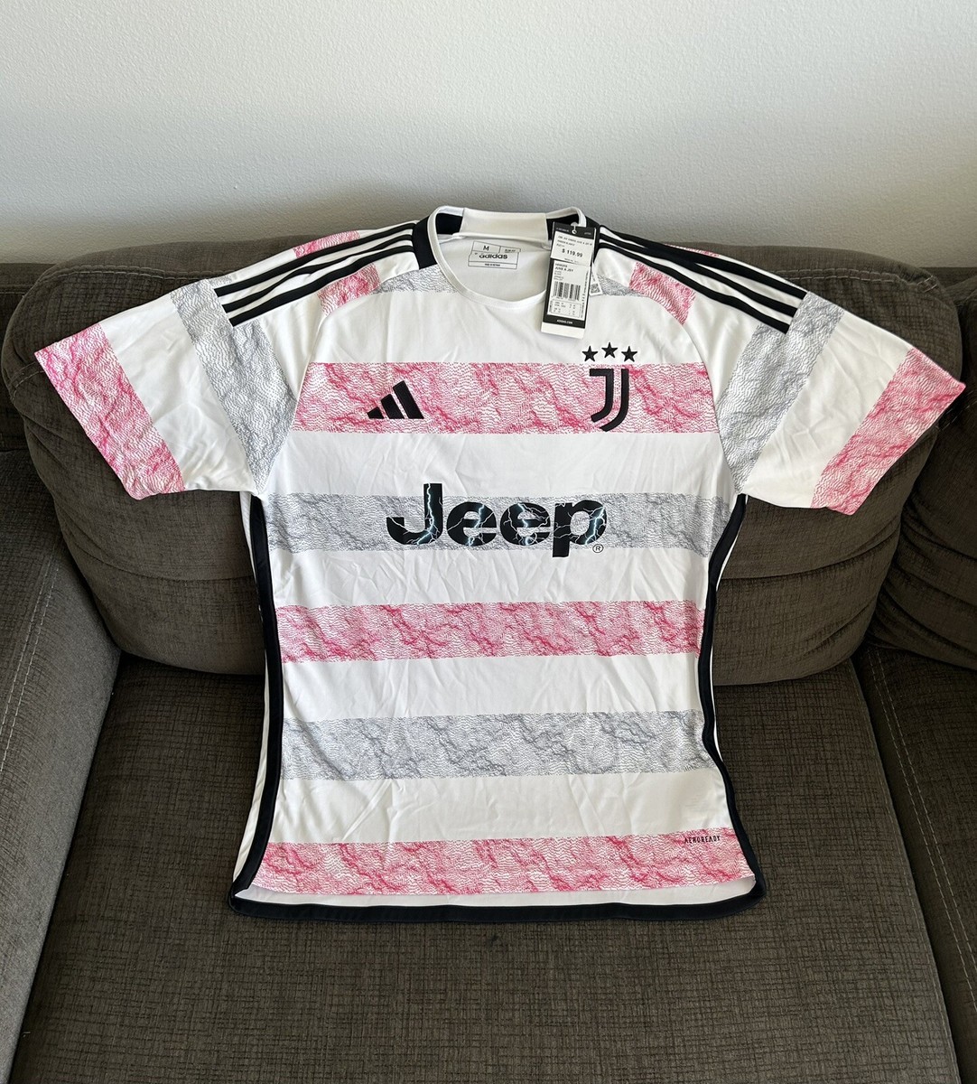 Adidas Authentic Juventus 2023 2024 Soccer HR8255 Jersey Men’s Sz: M