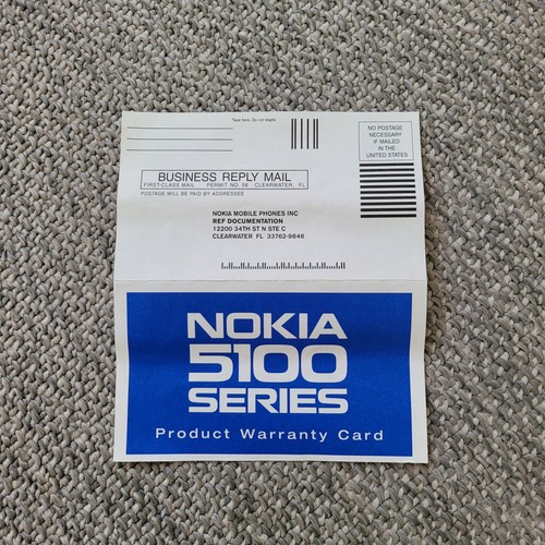 FOLLETO NOKIA GARANTIA 5100 SERIES PHONE USA VERSION
