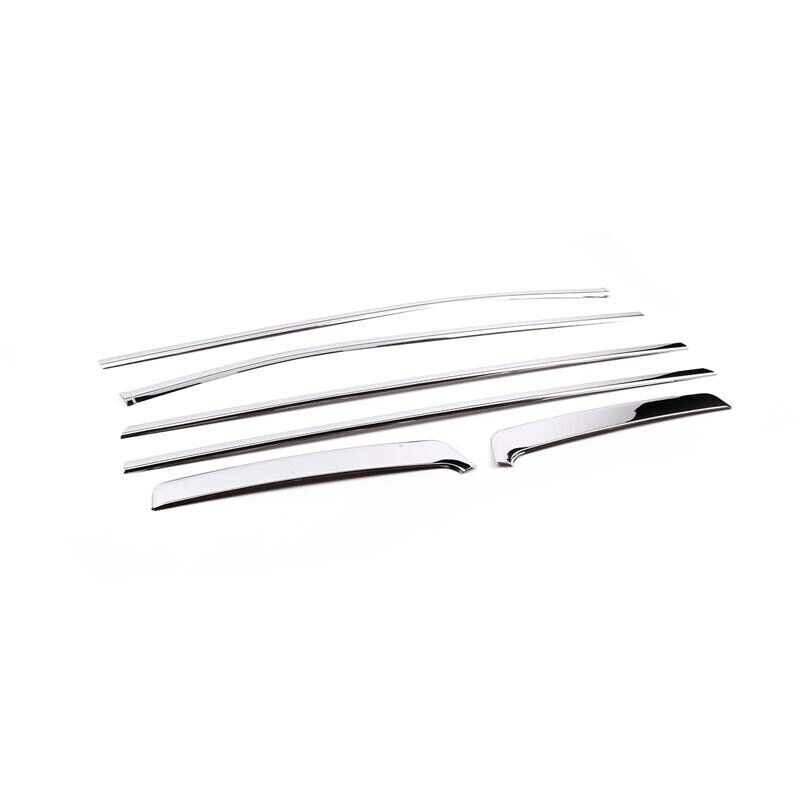 6Pc Steel Chrome Door Window Sill Molding Panel Trim For Toyota Tundra