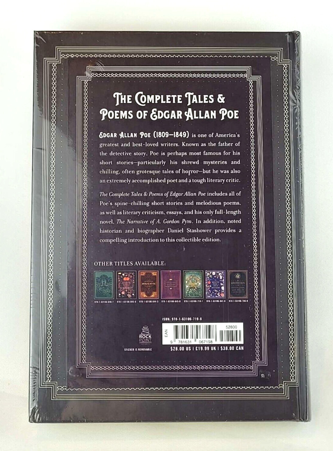 THE COMPLETE TALES AND POEMS OF EDGAR ALLAN POE Deluxe Hardcover *NEW SEALED*