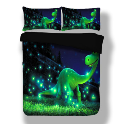 The Good Dinosaur Duvet Quilt Cover Cartoon 3D Bedding Set ...