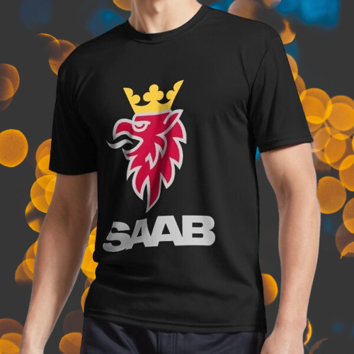 New Shirt Saab Logo Active T-Shirt Funny American Usa Unisex Size S-5XL - Picture 1 of 6