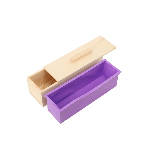 Juego de 9 cortajabones molde de silicona con caja de madera fabricación de jabón DIY - Imagen 9 de 12