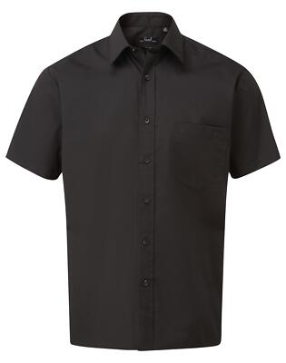 Herren Kurzarm Business Hemd Basic Frühling Sommer Herbst Uni Farbe Freizeithemd
