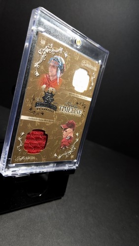 2003 Gridiron Kings Team Timeline JOE MONTANA/JEFF GARCÍA Game Worn Patch#20/100 - Picture 3 of 4