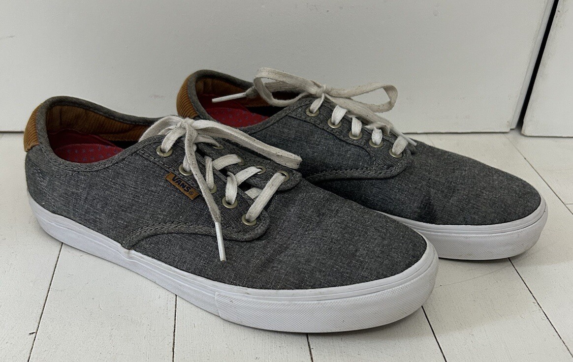 Vans Chima Sydney Pro Skateboard Blue Canvas Brown Leather  Men\'s Sz 11 Vans chima sydney pro - Gem main image 2
