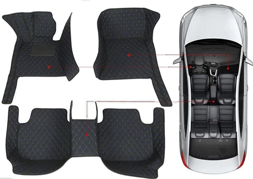 For Hyundai Elantra Luxury Custom Car Floor Mats Auto Carpets Liner Waterproof - Imagen 16 de 42