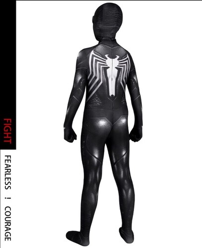 Marvel Spiderman 2 Venom Cosplay Jumpsuit Suit Halloween Bodysuit Costume Kids - Picture 7 of 9