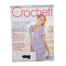 Crochet! Magazine July 2009 Afghans Throws Sweaters Dress Purse Doilies v