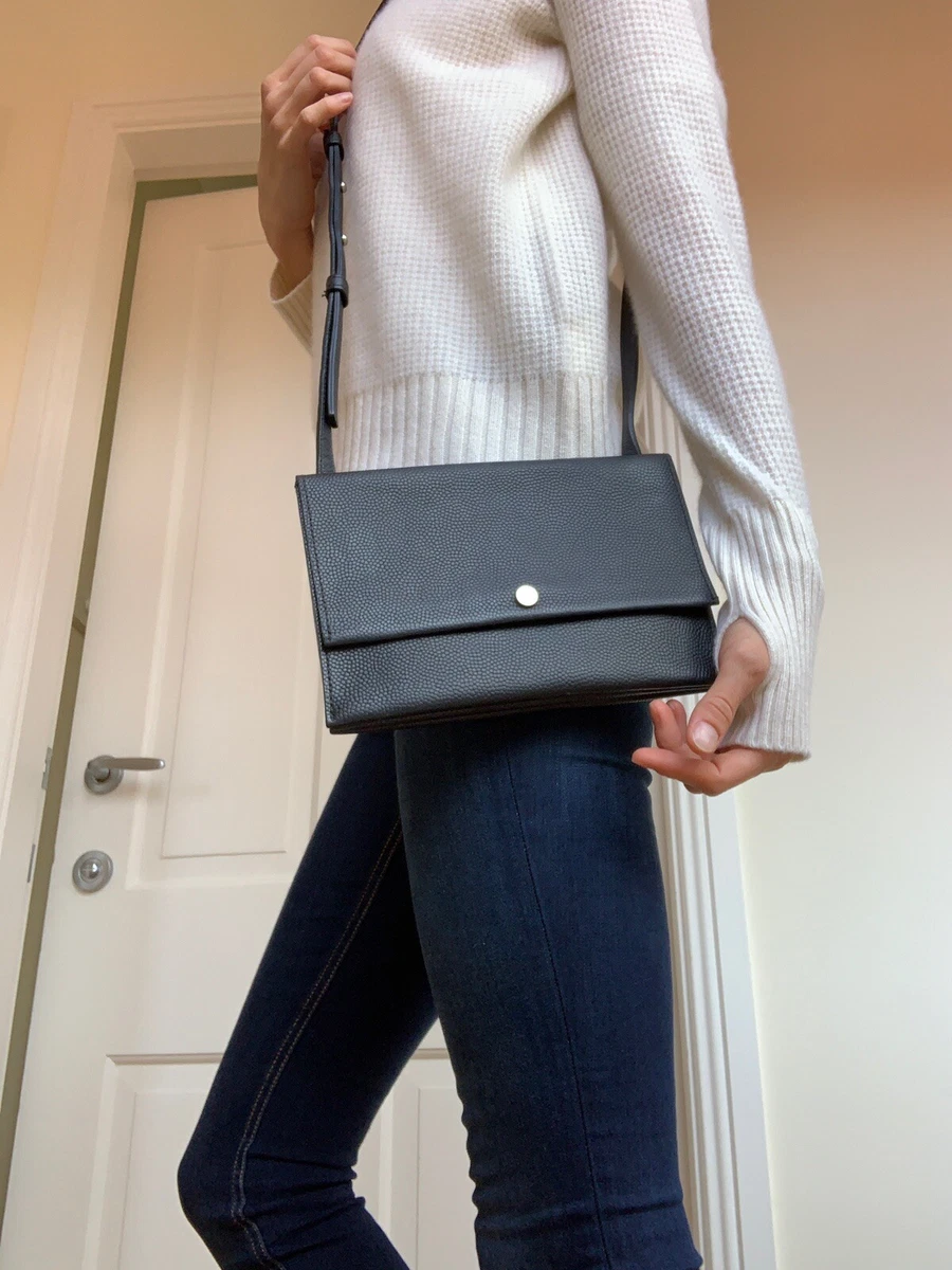 Shinola Accordion Crossbody Bag Black