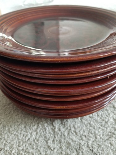Vintage Fiesta Sheffield Amberstone Dinner Plates 10" - Picture 2 of 2