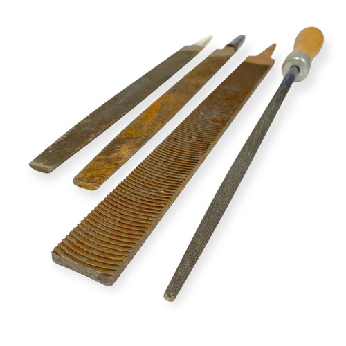 Heller Nucut Vixen Round and Flat File Set, 15, 17 in, 4 Pcs, Made in USA - Picture 5 of 14