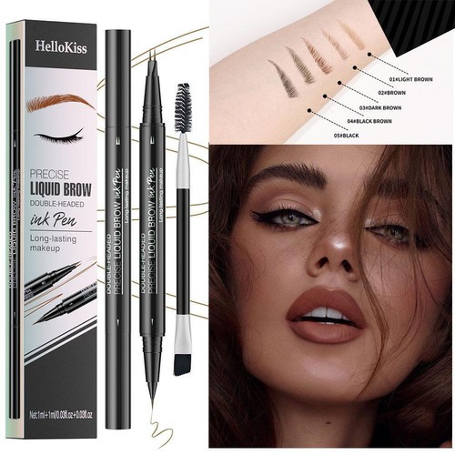 Wasserfester zweizackiger Augenbrauenstift natürliches ultrafeines Makeu✨m Augenbraue Q UKY - Bild 10 von 28