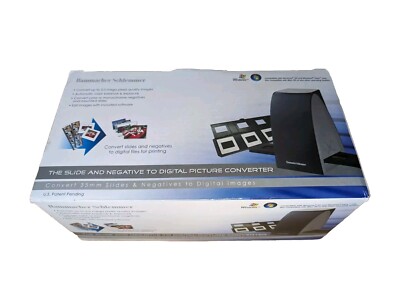 New Open Box HAMMACHER SCHLEMMER Slides & Negatives to Digital Picture Converter