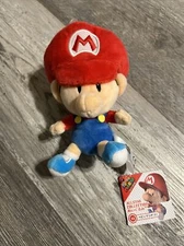 NEW w/ TAGS San-ei Boeki Super Mario Baby All Star Collection 6" Plush Toy Doll