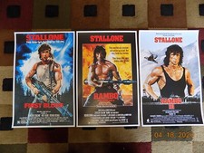 Rambo Trilogy 11X17 Movie Posters Set of 3 Sylvester Stallone John 🍿