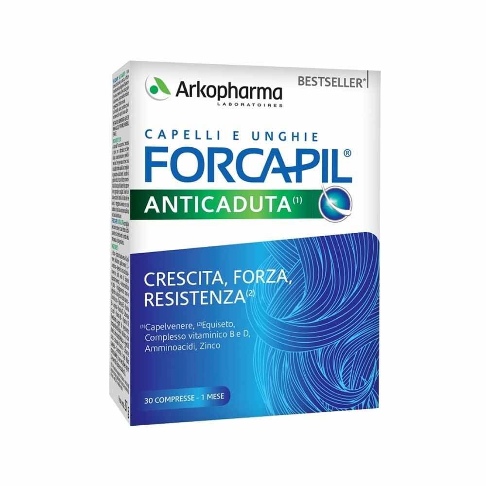Arkopharma Forcapil - Anticaduta Integratore per Capelli e Unghie, 30 Compresse