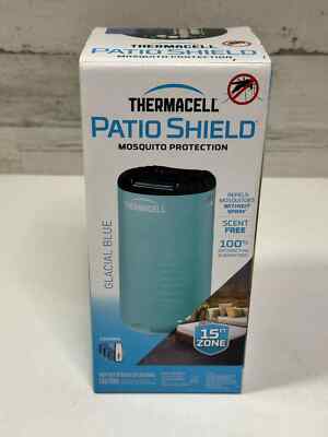 Thermacell Patio Shield Mosquito Repeller Blue NEW IN BOX
