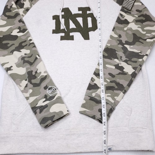 Unbranded Notre Dame Military Appreciation OHT Camo Hoodie Sweatshirt S/M - Picture 6 of 9