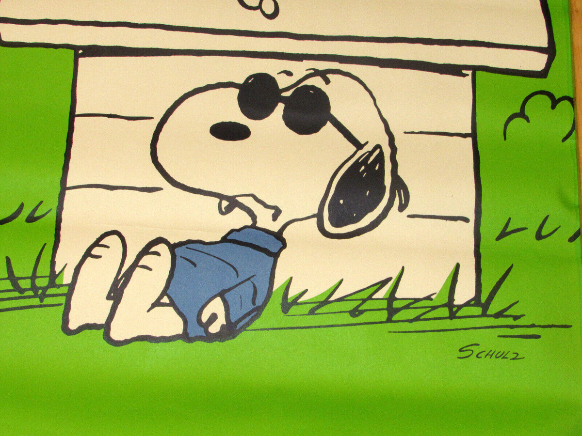 VINTAGE 1970s SPRINGBOK SNOOPY POSTER! JOE COOL HATES SUNDAY VINTAGE 1970s SPRINGBOK SNOOPY POSTER! JOE COOL HATES SUNDAY
