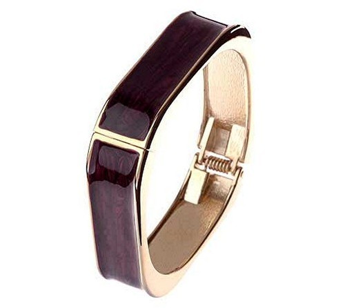 14K Gold Plt ungewöhnlicher Retro Quadratischer Punk Rock Stapelbarer Klapparmreif - 12 Farben! - Bild 7 von 15