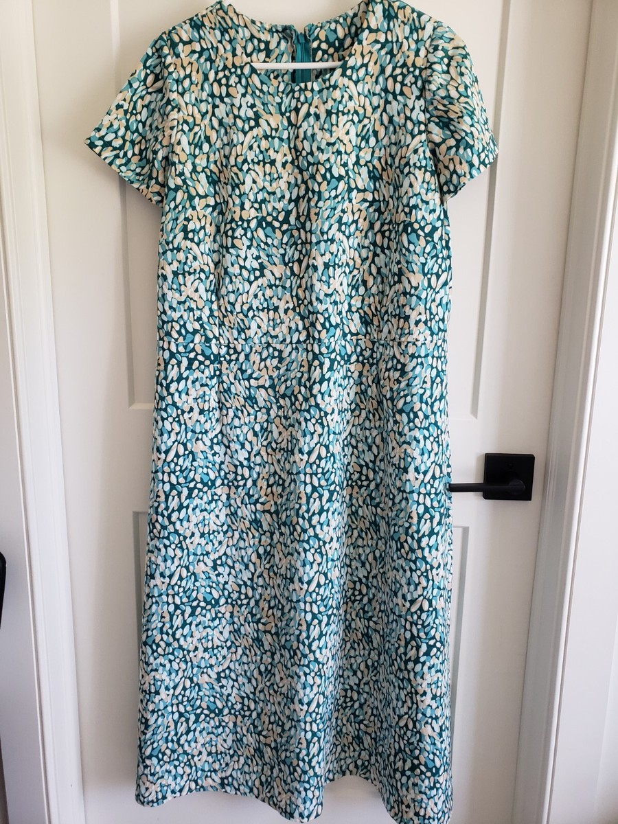Handmade Homemade Dress Polyester Knit Size Large Modest Long | eBay
