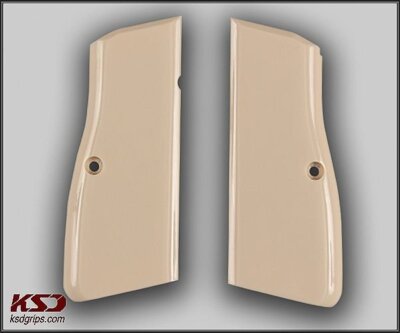KSD Brand Browning MK3 Compatible Ivory Acrylic Grips