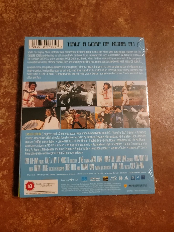 Half a Loaf of Kung Fu - OOP Limited Edition Blu-ray 88 Films UK Import - Chan - Image 2 of 2