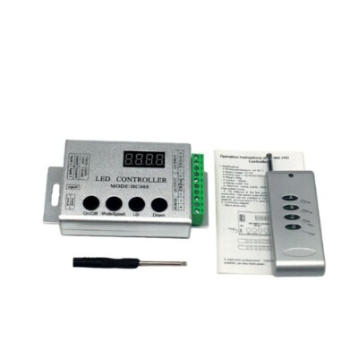 HC008 4Keys DC 5V 12V 24V programmable RGB led pixel controller 133 effect modes