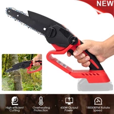 6" Cordless Chainsaw  Electric Handheld Chain Saw Without /Battery