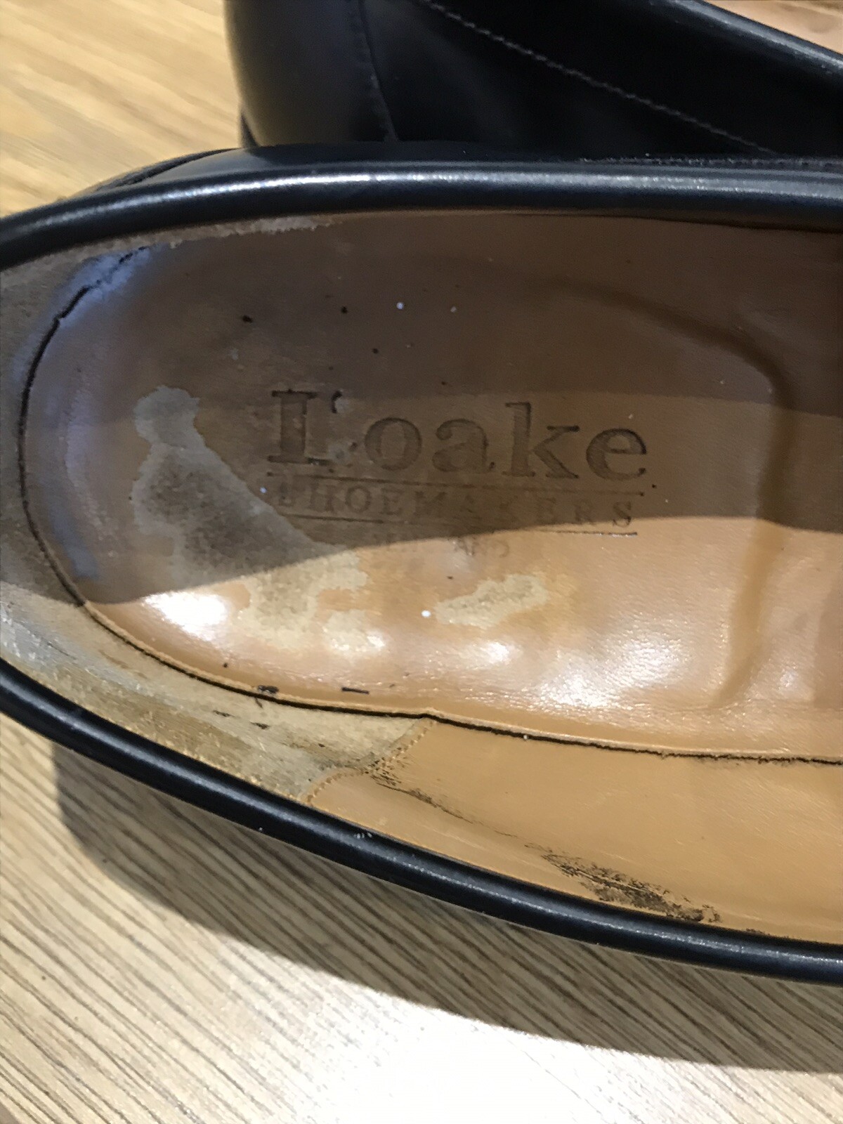 Loake Shoemakers, England, Men's Black Classic Slip-on Shoes, Size 7.5 UK 8