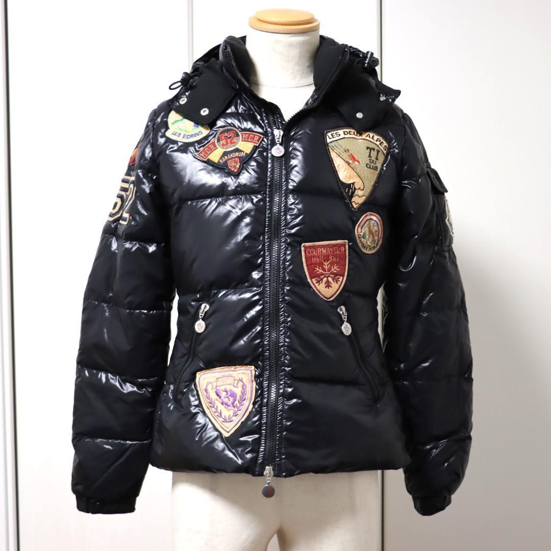 モンクレール　BADIA Moncler Down Jacket BADIA Navy Big Logo Size 0 | eBay