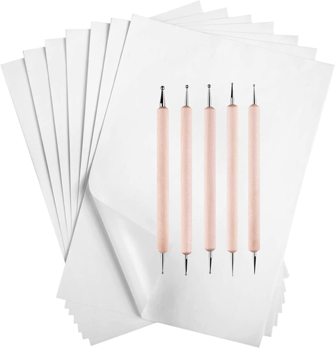50 Blatt Kohlepapier Graphitpapier weiß Kohle Transfer (8,5 x 11,5 Zoll) Tr - Bild 10 von 12
