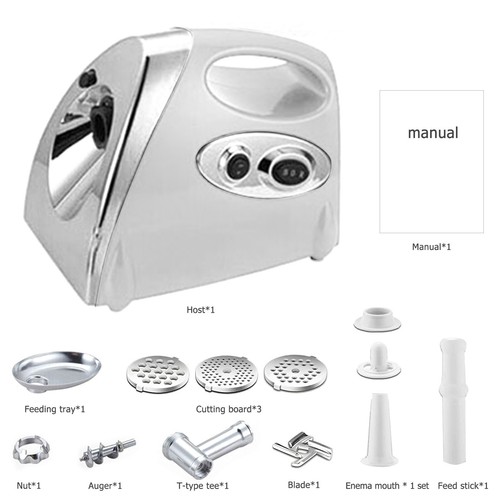Multifunctional Electric Meat Grinder & Sausage Stuffer - 110V US Kitchen Tool