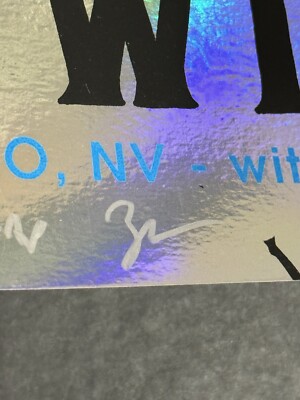 Rapture ポスターセット JACK WHITE RENO FOIL POSTER A/P #48/50 S/N ZEB LOVE 6/3/2022