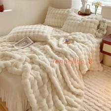 Winter Luxury Imitation Fur Plush Blanket Warm Soft Throw Blanket Bed Sofa Cover