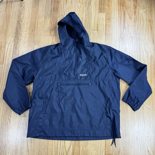 Vintage JANSPORT 90s Anorak Windbreaker Mens XL Blue Packable Jacket - product listing photo