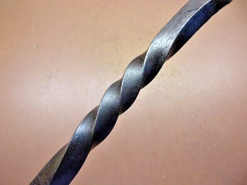 Vintage 19" Blacksmith Forged 2-Tine Kitchen Campfire Fork Primitive Rugged Tool - Picture 3 of 7
