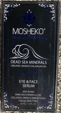 Mosheko Elevate Eye & Face Serum Dead Sea Minerals Anti-Aging NEW SEALED
