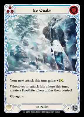 1x Ice Quake BLUE - NM - Tales of Aria -  Flesh and Blood Rare