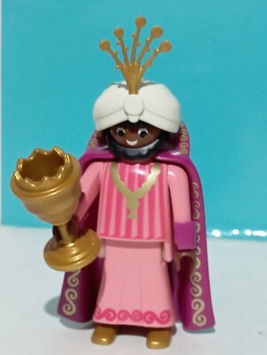PLAYMOBIL FIGURA REY MAGO BALTASAR REF 3997 5719 BELEN NACIMIENTO - Main Image