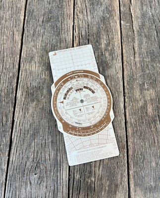 Vintage Pilot Navigational Flight Computer - Jeppesen CSG-9 Computer