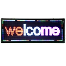 40" X 15" LED DIY Programmable Scrolling Message Open Sign Display Board 3-COLOR