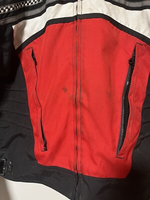 Firstgear Speed Leather Motorcycle Jacket Size XL USED Heavy