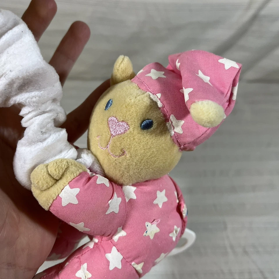 De Colección Niños II Cuna Musical Oso Rosa Peluche Twinkle Little Star 1998 L1 Foto 4 de 4