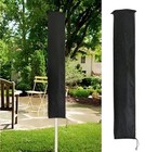 BLACK LARGE HEAVY DUTY ROTARY WASHING LINE COVER CLOTHES AIRER GARDEN PARASOL UK