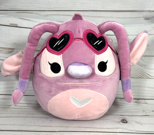 Squishmallow Disney Angel 8" Pink Heart Glasses Plush Stuffed Toy Lilo Stitch