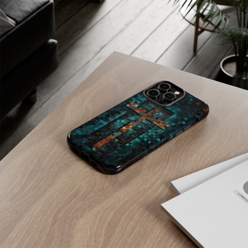 Phone Ink - Tough Case for iPhone Galaxy Pixel - Mosaic Christian Cross - 第 29/181 張圖片