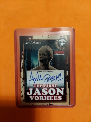 Onyx 2025 Ari Lehman Autograph The First Jason Vorhees 2025 Blue Ink Auto LTD ED