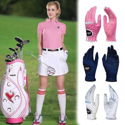 Outdoor Damen Golfhandschuhe Elastisch Atmungsaktiv Mikrofaser Konstruktion für